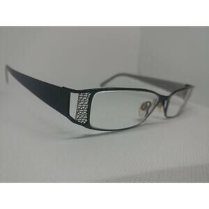 Via Spiga 135mm 49-15 Women's Eyeglasses Frames Black Silver